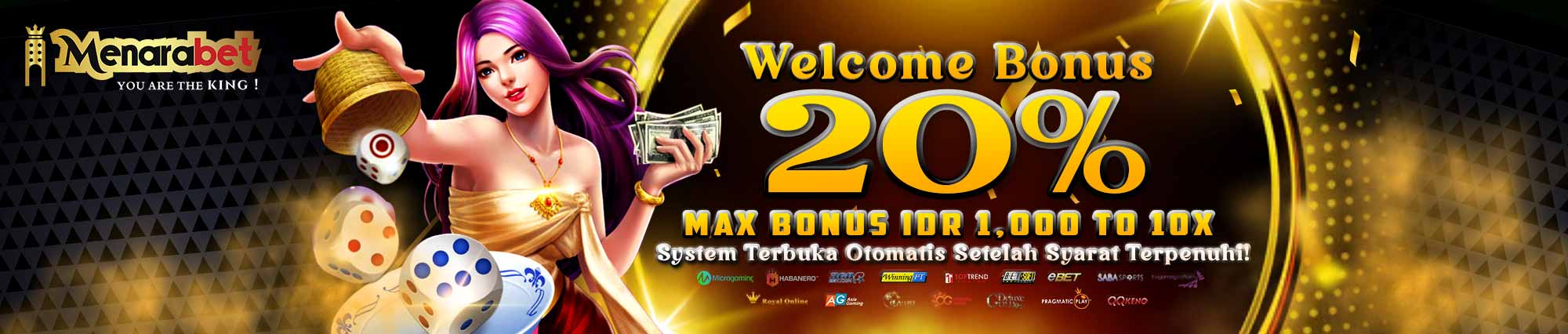 Welcome Bonus 20% Menarabet